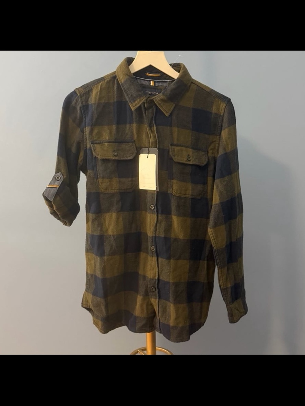 ⚡️⭐️Denim & Flower Boys Flannel Shirt - Size: 11/12